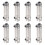 8X Black Adjustable Knob 0.1-1 GPM Panel Type Water Flow Meter LZM-15 1