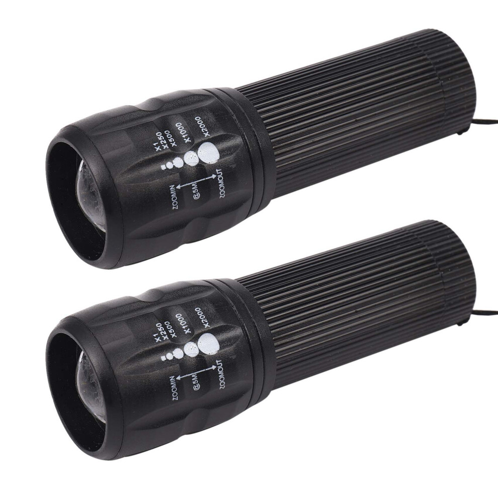 Photos - Other Transmission Components 2X LED Flashlight 18650/AAA Battery LED Torch High Power Rechargeable Zoomable Lantern Waterproof for Outdoor Bicycle