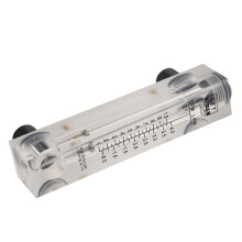 8X Schwarz Justierbarer Drehknopf 0,1-1 GPM Panel-Typ Wasserdurchflussmesser LZM-15
