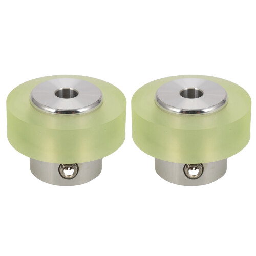 2X,300mm Aluminum Polyurethane Industrial Encoder Wheel Measuring Wheel for Measuring Rotary Encoder