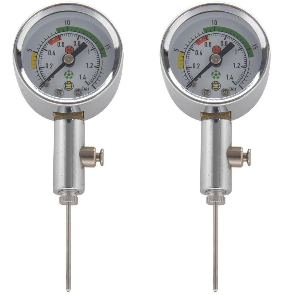 2X Pressure Gauge Pressure Measuring Tool Basketball Football Volleyball Barometer 4712942355532