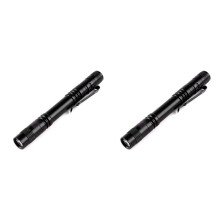 2PC LED Flashlight - High Lumen, Zoomable, Water Resistant Light - Pocket-Size Small LED Flashlight