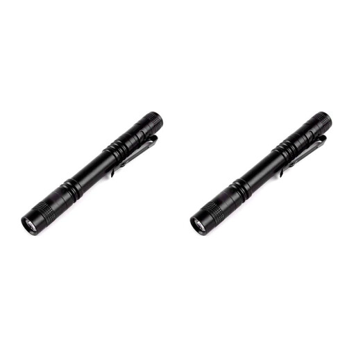 2PC LED  Flashlight - High Lumen, Zoomable, Water Resistant Light - Pocket-Size Small LED Flashlight