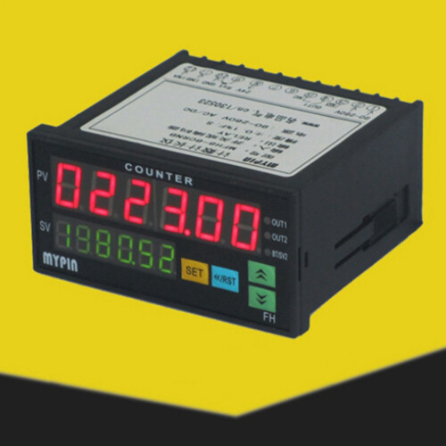2X MYPIN Counter  Length Batch Meter 1 Preset Relay Output Count Meter Practical Length Meter 90-260V 2