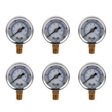 6X Ts-40-14 Baromètre 0-200 Psi 0-14 Baromètre Manomètre 1/8 Mâle Npt Manomètre Manomètre Compresseur D'Air Hydraulique Manomètre