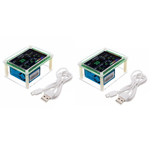 2X PM1.0 PM2.5 PM10 Detector Module Air Quality Dust Sensor Tester Detector Support Export Data Monitoring 1
