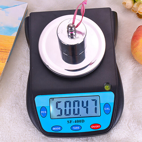 2X SF-400D Analytical Balance Laboratory Electronic Digital Scale Kitchen Scale 500G/0.01G Black