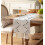 Τραπεζομάντιλο Boho 13x90 ιντσών από φυσικό βαμβάκι με φούντες, γκρι και μπεζ – για 2