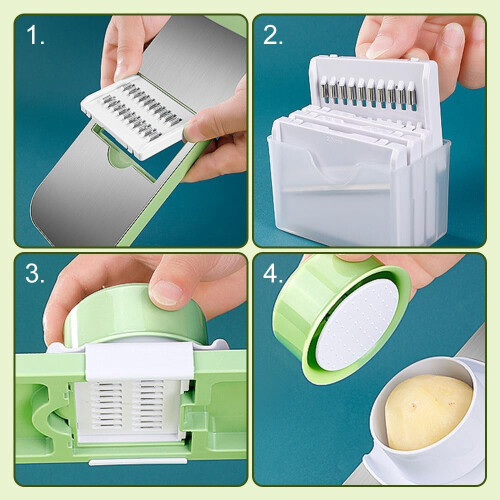 Vegetable Cutter Adjustable Mandoline Slicer 1pc 2