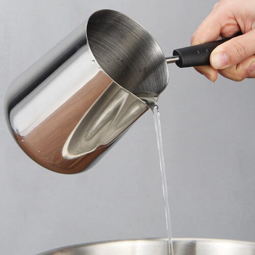 Θερμαντήρας βουτύρου 1000ml από ανοξείδωτο ατσάλι, δοχείο θέρμανσης γάλακτος με 2