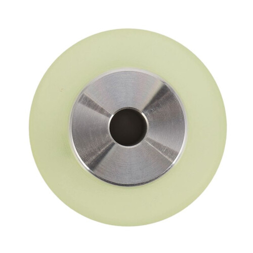 6X 100mm Aluminum Polyurethane Industrial Encoder Wheel Measuring Wheel for Measuring Rotary Encoder 2