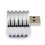 4X Aluminum 3W USB LED Lamp Socket Spotlight Flashlight White Light 5