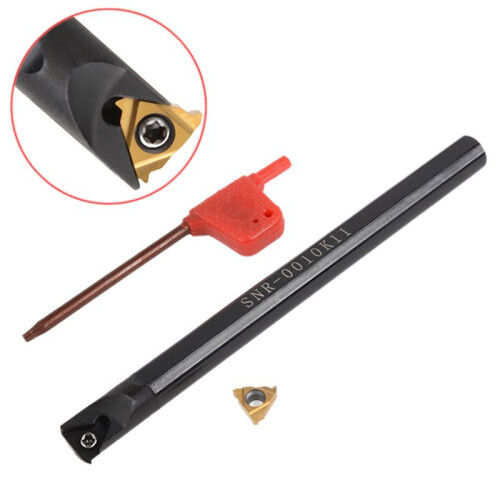2Pc Snr0010K11 Internal Tool Boring Holder+ Wrench + 11Ir A60 Carbide Insert for Lathe Threading Turning Tool 2