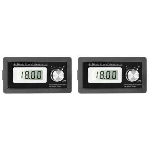2X New 2-Wire 4-20MA Current Signal Generator Panel-Mounted Current Loop Generator 4 to 20MA Simulator High Precision 1