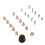 22Pcs Plasma Cutter Replacement Accessories Electrode Torch Nozzle Shield 1