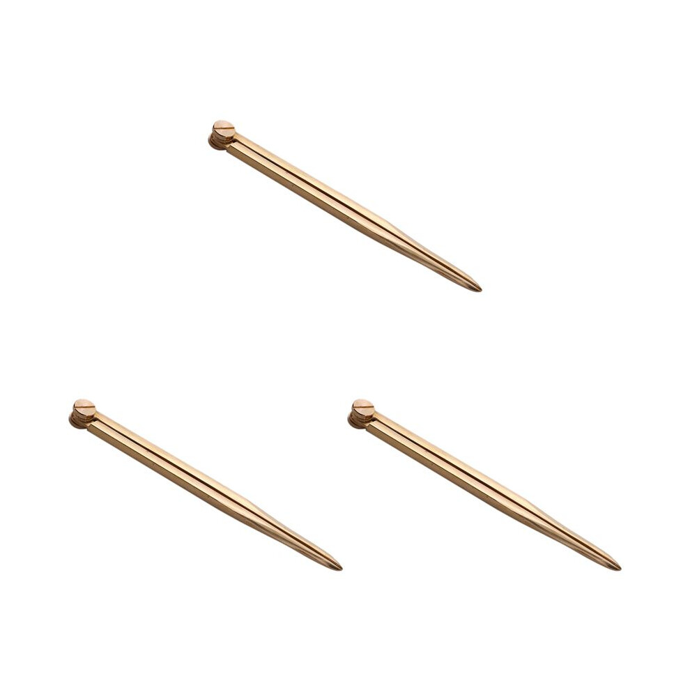 3Pcs 168Mm Nautical Chart Straight Divider Solid Brass Marine Dividing Tool No Rust For Architects Marine Navigation 6032848777763