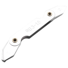 Radius Gauge Set,8Pcs Stainless Steel Radius Fillet Gauge Measuring Tool (R0.3-1.5/ R1-6.5/ R7-14.5/ R15-25)