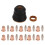 22Pcs Plasma Cutter Replacement Accessories Electrode Torch Nozzle Shield 10