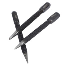 18 Pieces Acier A Haute Teneur en Carbone Centre Poincon Ensemble 10cm Antiderapant Centre Poincon pour Alliage Acier Metal Bois Marquage Outil de