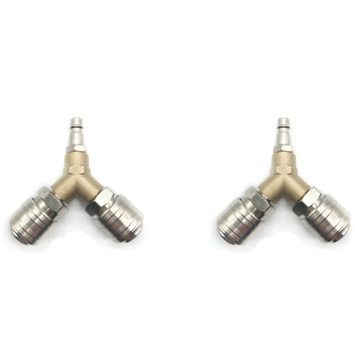 2X Compressed Air Connection, Compressed Air Distributor, Compressed Air , with 1/4 Inch Connections