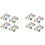 Digital Load Cell Weight Sensor-8 Sets 1KG Load Cell HX711 AD Weighit Amplifier Module Pressure Sensor Cell Amplifier 1