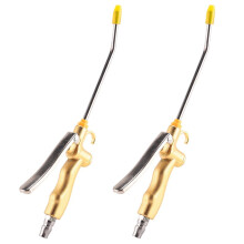 2X High Volume Industrial with Rubber Guard Flow Nozzle, Pneumatic Dust Cleaning Tool for Compressor Accessories