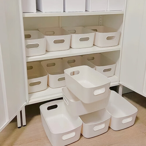 Multi-Functional Storage Boxes, Durable Plastic Organizers for Cosmetics, Snacks, Kitchen, Bathroom, Dorm - Office Supplies 1
