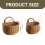 Large Wall-Mounted Wicker Storage Basket with Handle – Hanging Kitchen Organizer 3