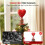 Red Glitter Heart Tree Topper 5 Inch for Mini Trees 3