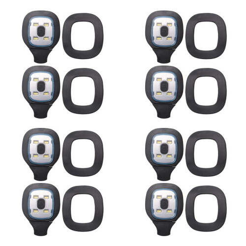 8Pcs USB Rechargeable Light for LED Beanie Hat,Replaceable  Light Lamp Cap DIY Hat Light for Men and Women