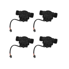 4Pcs Water Flow Sensor DN25 DC3.5-24V 1 Inch 2-100L/Min Hall Flowmeter Heat Pump Water Heater Flow Meter Counter