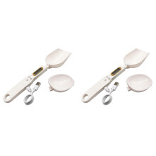 2X Cucchiaio Graduato di Ricarica USB Bilancia Grammo Elettronica Digitale Gramera Pesatura Dimensionale per Utensile da Cucina per Farina nel Polvere