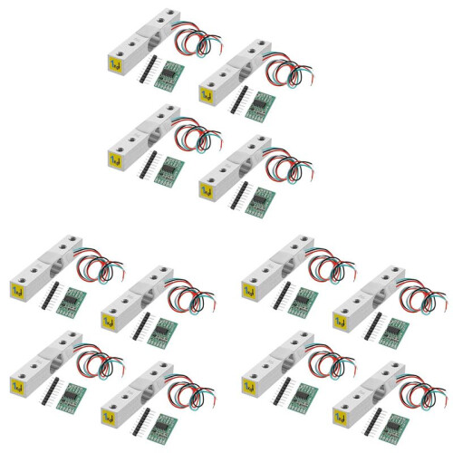 3X Digital Load Cell Weight Sensor-4 Sets 1KG Load Cell HX711 AD Weighit Amplifier Module Pressure Sensor Cell Amplifier