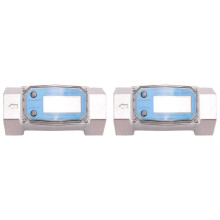 2X 1.5 Inch Digital Turbine Flow Meter, LCD Display Fuel Water Flow Meter, Flowmeter for  Kerosene Gasoline Water
