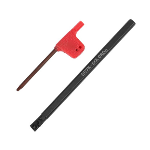 2Pcs Turning Tool SCLCR S07K-SCLCR06 Internal Lathe Boring Bar Tungsten Carbide Tools 1
