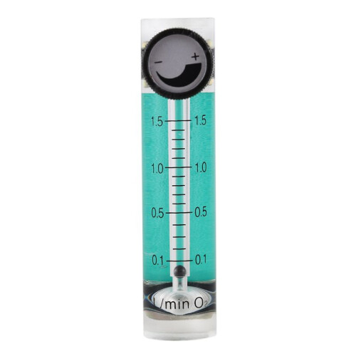 6X 0.1-1.5LPM 1.5L Oxygen Flow Meter Flowmeter with Control Valve for Oxygen Air Gas 1