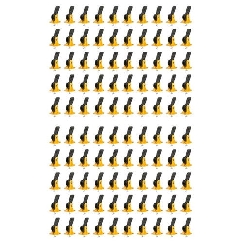 100 PCS Tile Tools for Leveling Installation, Reusable Tile Leveling System, Floor Leveling Tools, Tile Leveling Clips 1