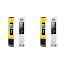2X Medidor de PH e Medidor de TDS, Testador Digital de Qualidade da ÁGua, 0-9990 PPM, MediçãO de CE e Temperatura 0,01 PH de Alta PrecisãO