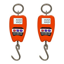 2X Crane Scale Weighing Digital Industrial Hanging Scale 200Kg/441Lb Heavy Duty Hanging Hook Scales Orange