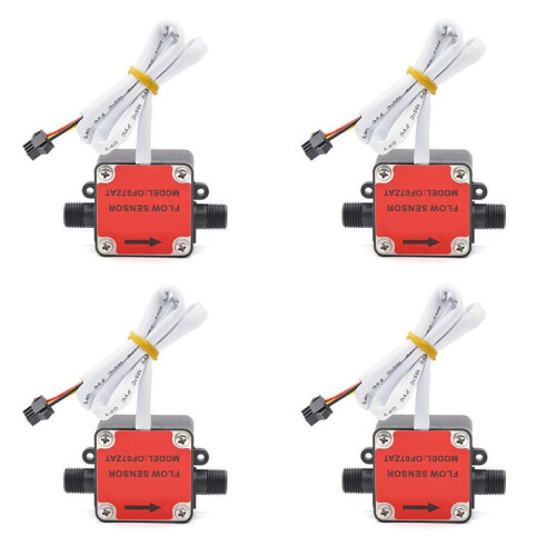 4X OF07ZAT 2Min Oval Gear Flowmeter Sensor Flow Sensor Gear Oil Flowmeter