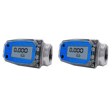 2X 25 Digital Turbine Flow Meter for Measuring Gasoline Water Sea Liquid Flowmeter