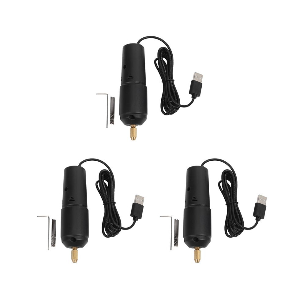3X Jewelry Tools Electric Drill Handheld For Pearl Epoxy Resin Jewelry Making Diy Wood Tools With 5 Drill Bits 6032343695159