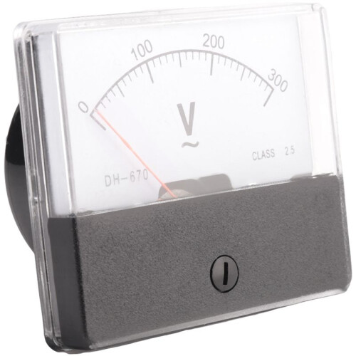 10X Rectangle AC 0-300V Gauge Analog Voltage Panel Meter Voltmeter DH670 1