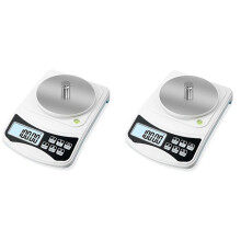 2X Digital Lab-VåG, Gram-Scale 1000G 0,01GAnoggrannhet, Multifunktionell Elektronisk VåG med HöG Precision med 100G Vikt