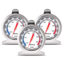 3-delige set oventhermometers 50-300C/100-600F, analoge thermometer voor oven, grill, frituurpan, chef-kok en rookoven, direct afleesbare