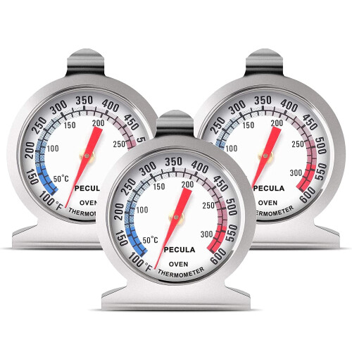 Θερμόμετρο φούρνου 3 τεμαχίων 50-300C/100-600F, Αναλογικό θερμόμετρο φούρνου,
