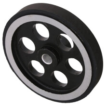 4X, 200X6mm Industrial Aluminum Rubber Measuring Rotary Encoder Meter Wheel