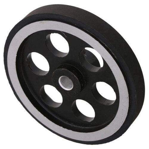 4X, 200X6mm Industrial Aluminum Rubber Measuring Rotary Encoder Meter Wheel