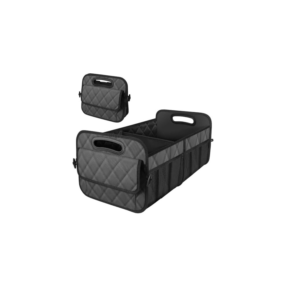 Car Trunk Organizer For Suv, 6-Pocket, 50L Waterproof Polyester, Compatible With Most Vehicles (Medium, Charcoal) 9555307270591