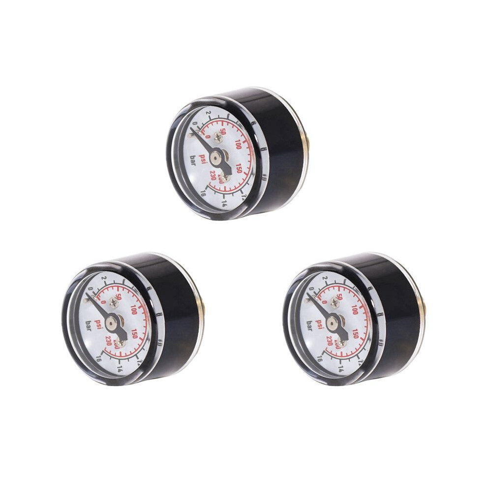 3X Scuba Diving Pcp Air Micro-Pressure Gauge Manometer Manometer 16Bar,1/8 Npt Thread 6031137947641